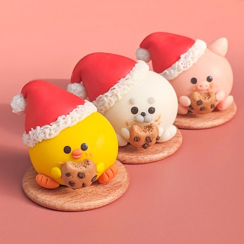 ころころもぐむしゃクリスマス　置物