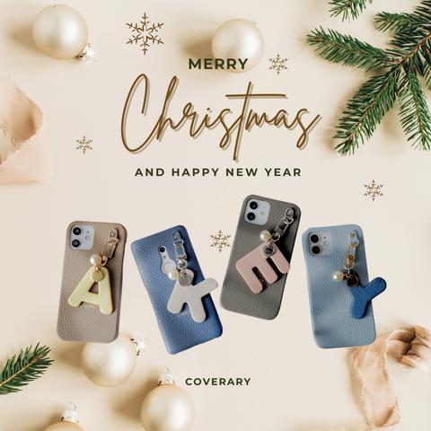 イニシャル　スマホケース　パール　クリスマス　ほぼ全機種対応 iPhoneケース アンドロイド スマホカバー AQUOS arrows Galaxy #mm00001299