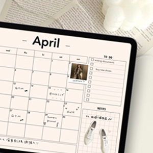 2023年4月〜2024年3月 schedule デジタルプランナー digital planner スケジュール iPad ノート note goodnotes